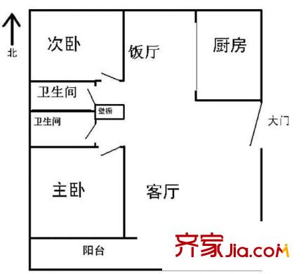 春之聲中星公寓戶型圖上海 春之聲.星公寓 戶型圖 2室2廳2衛(wèi)1廚