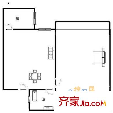 上海 申通公寓 户型图