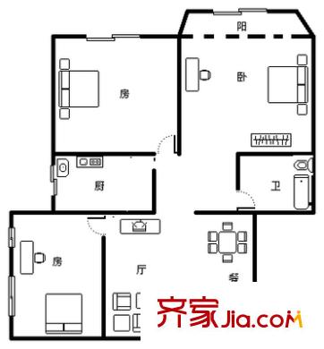 上海 凯旋公寓 户型图