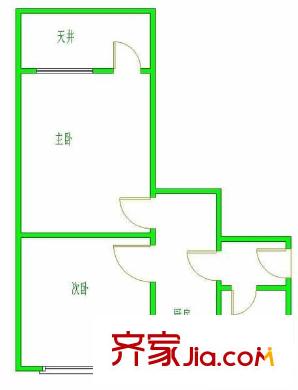 宋家滩小区 2室 户型图