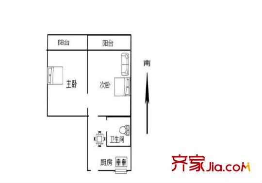 東南新村 21室 戶型圖