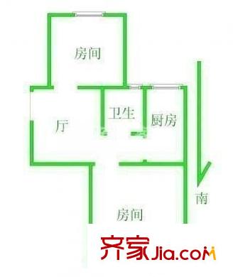 源城錦翠苑 2室 戶型圖