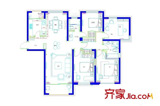 上海中环名品公馆户型图-齐家网小区库