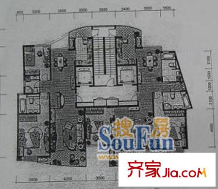 上海 古北国际广场 户型图
