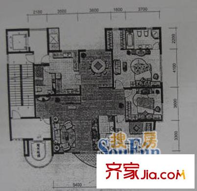 上海 古北国际广场 户型图