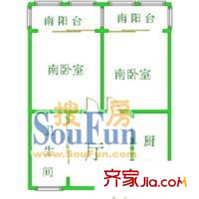 上海 濟陽一村 戶型圖