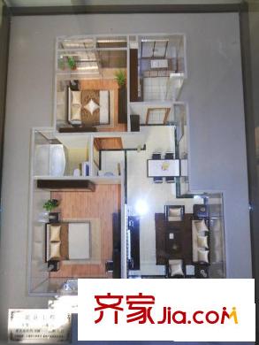朗庭上郡苑户型图户型图 2室2厅1卫1厨