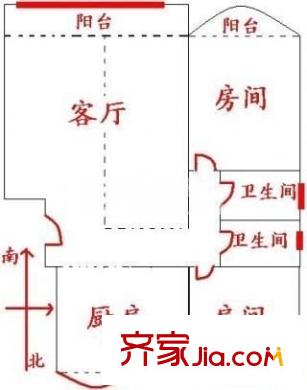 金葵新城（未滿三年動遷房） 0室 戶型圖