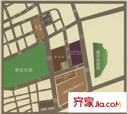 四季雅苑交通圖