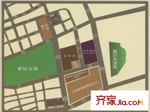四季雅苑交通圖