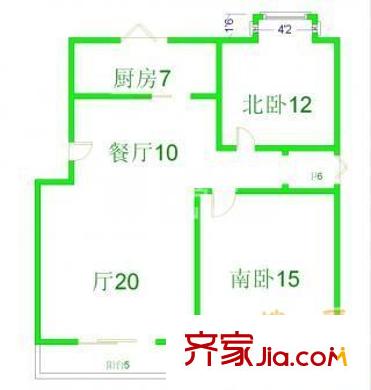 上海 建德花园百合苑 户型图