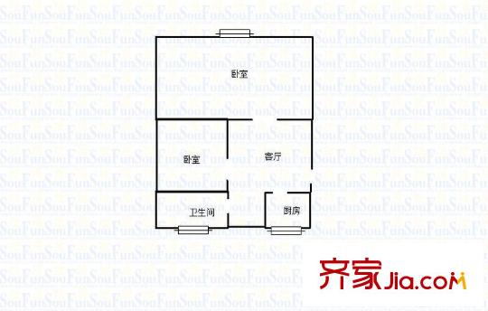 東五小區(qū)(浦東)戶(hù)型圖東五小區(qū)(浦東) 2室 戶(hù)型圖 2室1廳1衛(wèi)1廚
