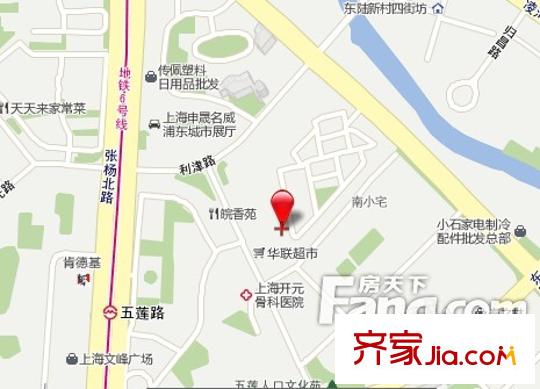 東五小區(qū)(浦東)交通圖