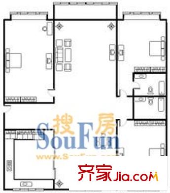 上海 虹桥汇秀苑 户型图