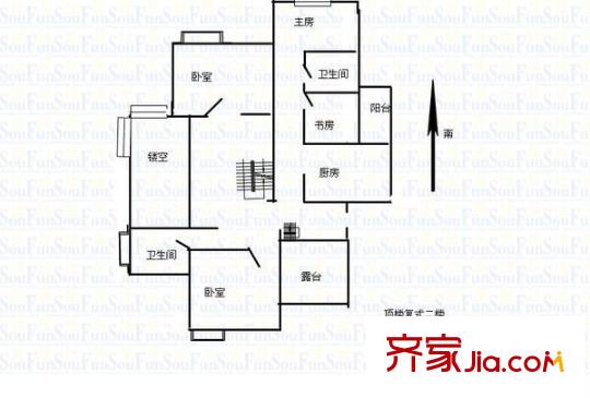 綠地東岸漣城戶型圖戶型圖 4室2廳2衛(wèi)1廚