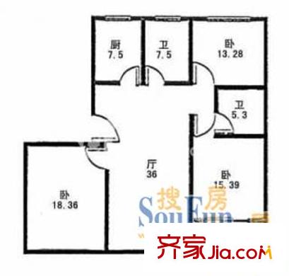 上海 西部大楼 户型图