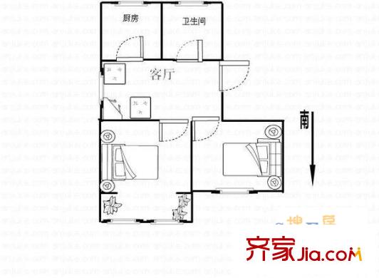 蓮業(yè)新村2室2廳1衛(wèi)1廚