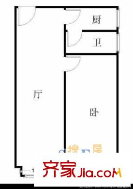 又一村(长宁)户型图上海 又一村(长宁) 户型图 1室2厅1卫1厨