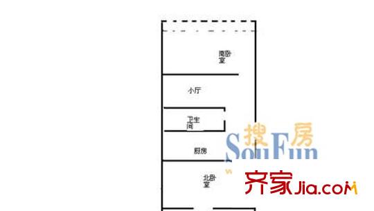 又一村(长宁)户型图上海 又一村(长宁) 户型图 2室1厅1卫1厨