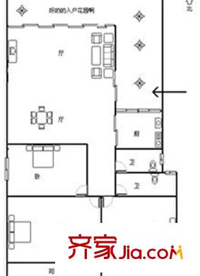 洪騰苑 3室戶型圖