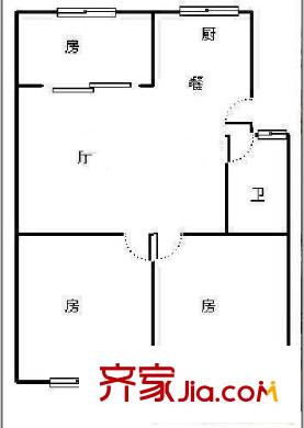 華苑公寓 3室 戶型圖