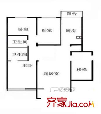 化工新村 3室戶型圖