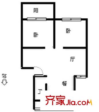 橫巷新村 戶型圖