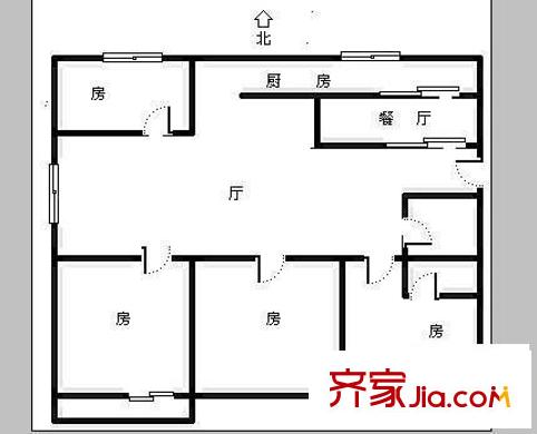 桂香苑 4室 戶型圖