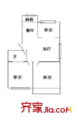 高湖集團(tuán)綜合大樓 3室 戶型圖