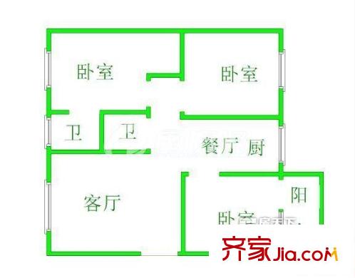 公路公司宿舍 戶型圖