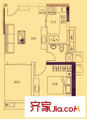 福澤家園 4室 戶型圖