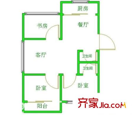 豐洲園 3室 戶型圖