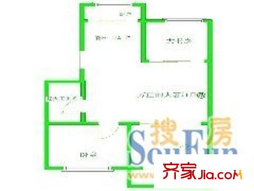 光明港新村 3室 戶型圖