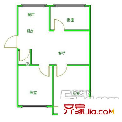 浮村新村 3室戶型圖