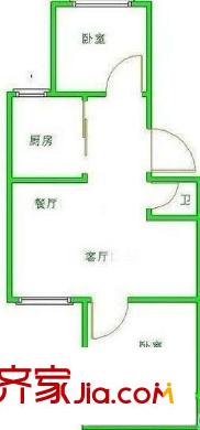 福壽巷電信單位宿舍 2室 戶型圖
