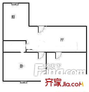 電臺(tái)宿舍(朝陽路)戶型圖電臺(tái)宿舍(朝陽路) 2室  戶型圖 2室1廳1衛(wèi)1廚