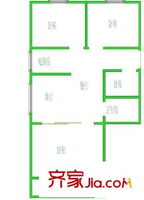 東城名苑 3室 戶型圖