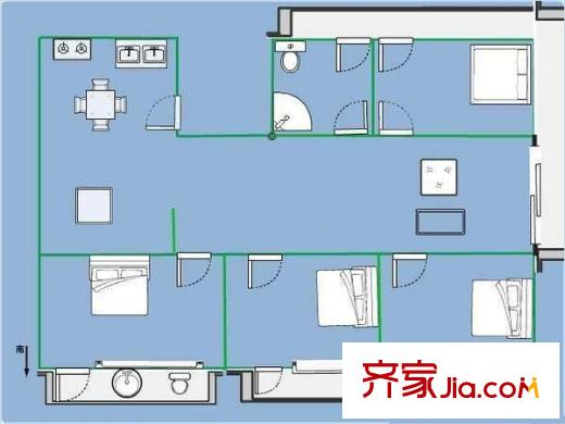 倉前派出所宿舍 戶型圖