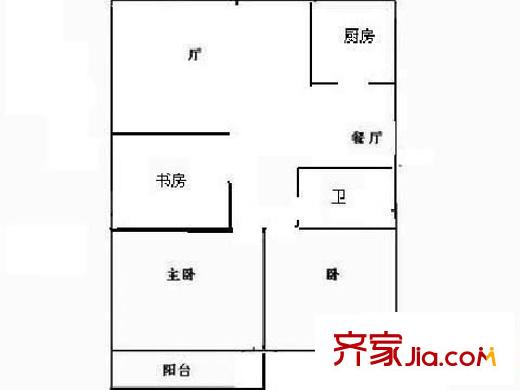 彩虹鋪景 3室 戶型圖