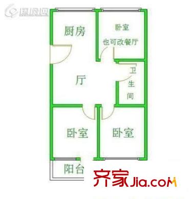 彩虹鋪景 3室 戶型圖