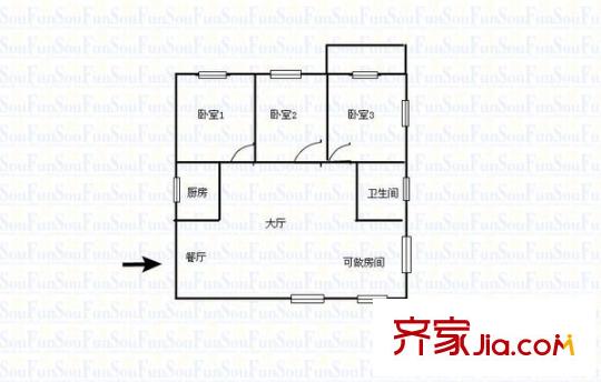 蒼霞新城嘉興苑戶型圖戶型圖4 