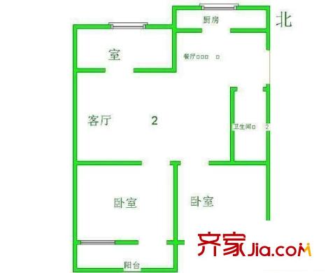 百福苑 3室 戶型圖