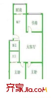 左?；▓@ 3室 戶型圖