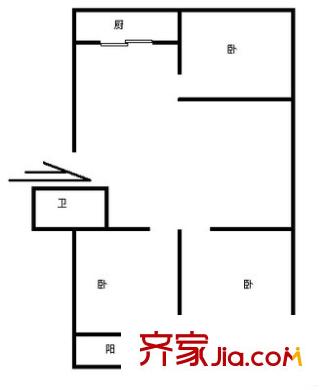 左?；▓@ 3室 戶型圖