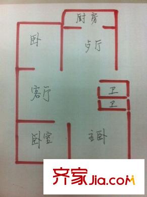 在水一方 3室 戶型圖