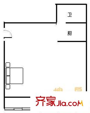 雅頌佳園 1室 戶型圖