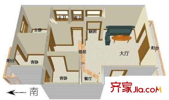 文錦佳園 3室 戶型圖