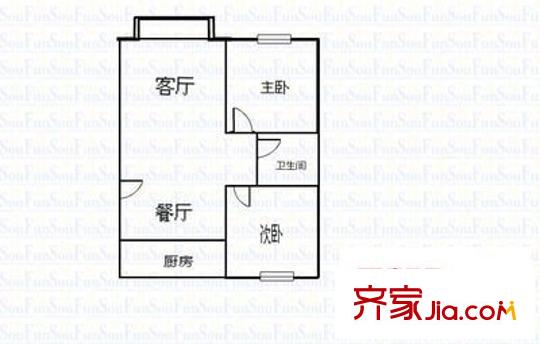 文錦佳園 2室 戶(hù)型圖