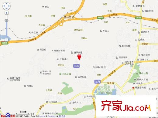 五鳳枇杷山小區(qū)交通圖