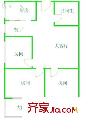 天怡花園 3室戶型圖